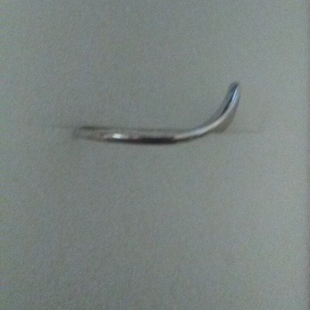 2 Thin Silver Stack Rings - Picture 4 of 7